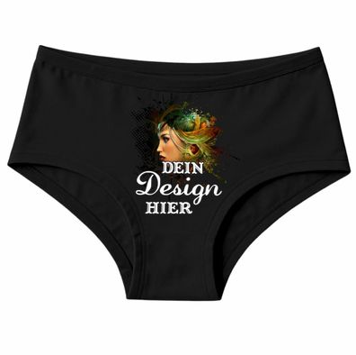 Damen Shorty personalisiert mit deinem Wunschdruck