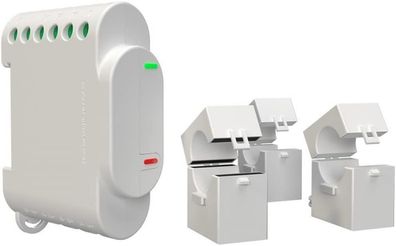Shelly 3EM Smart 3-Kanal-Relaisschalter mit WLAN-Steuerung, Energiemessung und Schütz