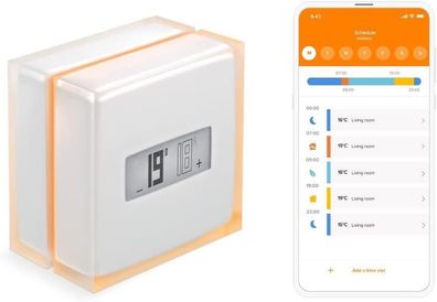 Netatmo NTH01-AMZ Wi-Fi Smart Thermostat: Intelligente Fernsteuerung der Heizung für