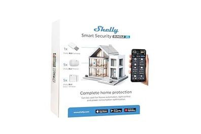 Shelly Smart Security XL, Bluetooth Paket, Bewegungs- &amp; Fenstersensor, Keine Hub