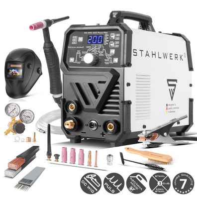 Stahlwerk Kombi-Schweißgerät DC WIG 200 Puls Pro Vollausstattung 2 in 1