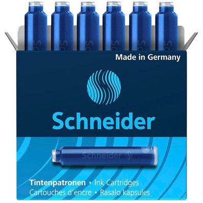 Schneider SN6603 Tintenpatronen für Füller blau 6 St