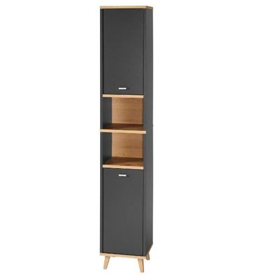 Badezimmer-Hochschrank Korfu, 32 x 180 x 28 cm