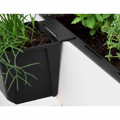 Pflanzgefäß 10cm Europaletten Blumentopf Pflanzschale Blumenkübel Beet anthrazit