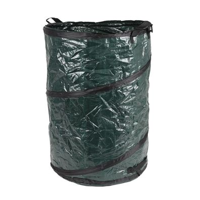 Pop Up Garten-Abfallbehälter 120 Liter Laubsammler Gartenbehälter Abfallbehälter