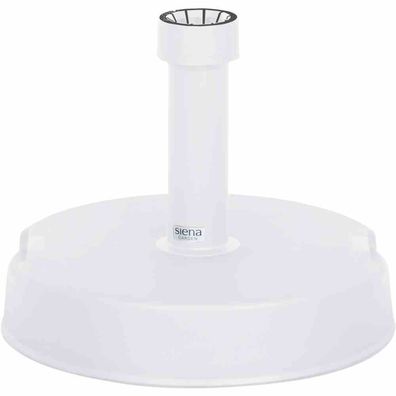 Betonständer 30 kg rund, weiß Kunststoffrohr 19-54 mm, mit Handmulden