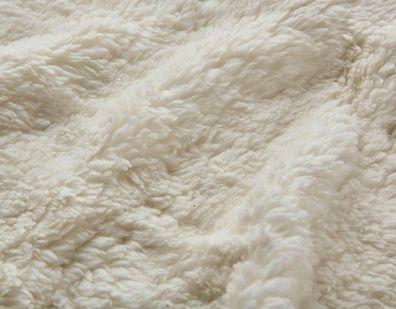 Meterware, Preis pro 0,5 lfdm: Bio-Plüsch, naturbelassen, Baumwolle GOTS,150 cm breit