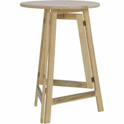 Stehtisch Ø 78 cm, komplett aus Kiefernholz Gestell klappbar