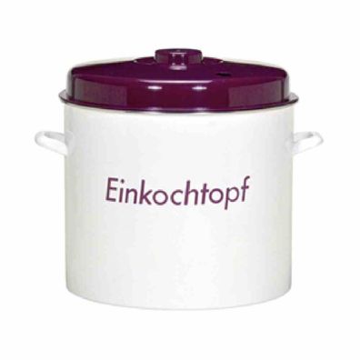 Krüger Karl Einkocher 35 cm, Emaille, 28 L, Weiß, Creme