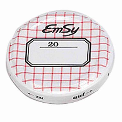 Deckel 10er für Saftflasche im 10er-Pack, mit Karomuster