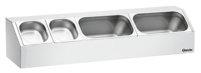 Bartscher Gastro Aufsatzbord Gewürzbord f. GN-Behälter 3 x 1/3 Edelstahl NEU
