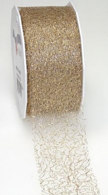 Präsent 371 7520-634 Zierband - 72 mm x 20 m, gold