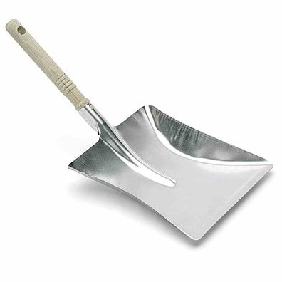 Kehrschaufel, verzinkt mit Holzgriff