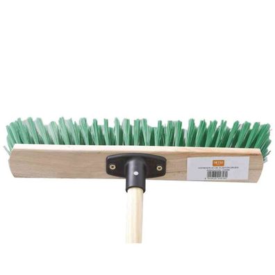 Hofbesen Elaston grün 40cm Stiel 140cm Straßenbesen Kehrbesen Besen Haushalt TOP