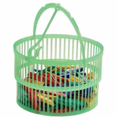 Wäscheklammerkörbchen mit 50 Klammern extra ausziehbares Mehrzweckkörbchen, mit 50 Wä