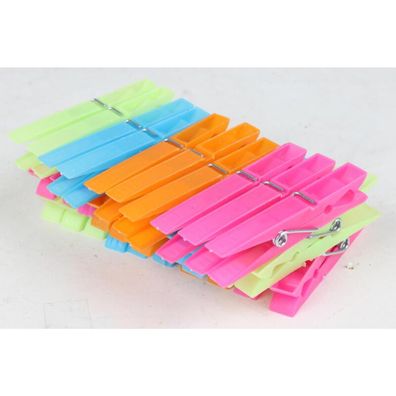 24x 30er Set Wäscheklammern Wäsche aufhängen Stahlfeder Kunststoff 720 Stück