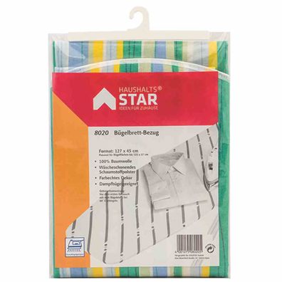 Bügelbrettbezug BW 127 x 45 cm für Tisch 122 x 37 cm, 1601E