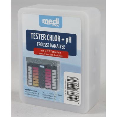 Pooltester Chlor pH-Wert Wassertester Phenol Rot DPD1 Tabletten Wasseranalyse