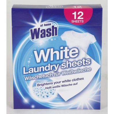 24x At Home Wäschetücher 12er Farbfang Schmutz Kleidung Schutz Verfärbung Bad