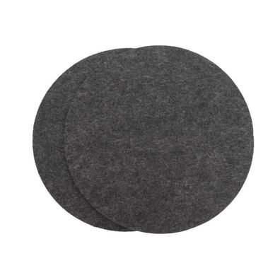 24x Filzuntersetzer 2er Schwarz Glas Gläser Tisch Schutz Getränke Platzset Küche