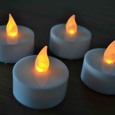 LED-Teelichter 6er-Set für die Gemütlichkeit, mit An-/Ausschalter