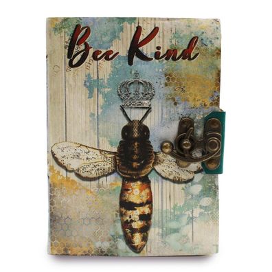 Notizbuch Bee Kind – kleines Journal mit unregelmäßigem Rand und Naturcharakter