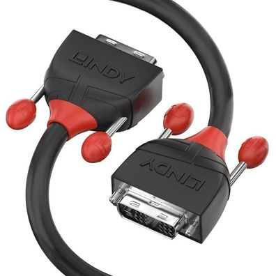 LINDY DVI-D Single Link Kabel Black Line 10m