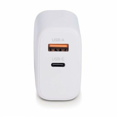 LINDY USB Ladegerät Typ A+C GaN Charger 65W, weiß