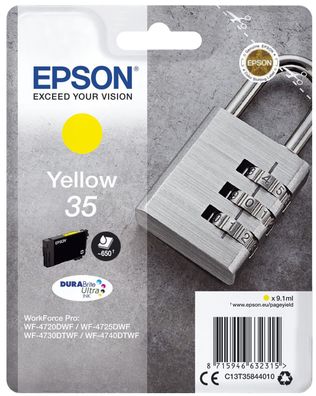 Epson C13T35844010 Original Epson Tintenpatrone gelb (C13T35844010, 358440,35, 3584,