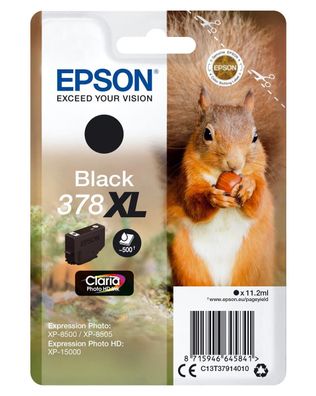 Epson C13T37914010 Epson Tintenpatrone schwarz Claria Photo HD 378 XL T 3791