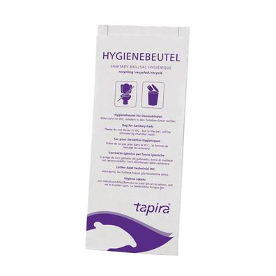 Tapira 7730017 Papier-Hygienebeutel, bedruckt, weiß