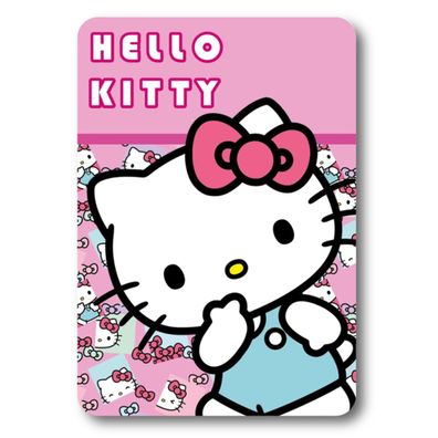 Hello Kitty Fleecedecke Kuscheldecke 100x140 cm Kinder Decke weich warm
