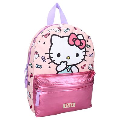 Hello Kitty Rucksack – Niedlicher rosa Mädchenrucksack für Mädchen mit Schleifenmu