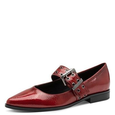 Marco Tozzi Ballerina - Rot Lack Synthetik