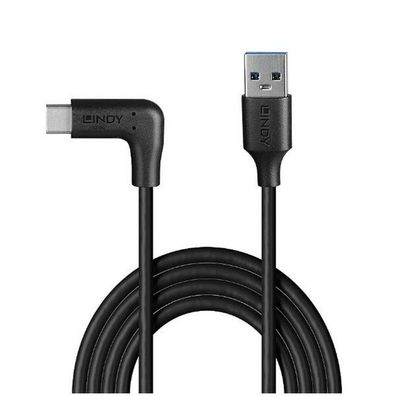 LINDY 1m USB 3.2 Typ A an C Kabel 90 Grad gewinkelt
