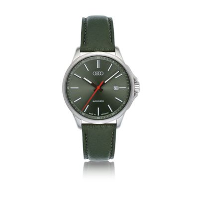 Original Audi Automatikuhr Uhr Armbanduhr Ringe Logo Sichtboden 3102500100