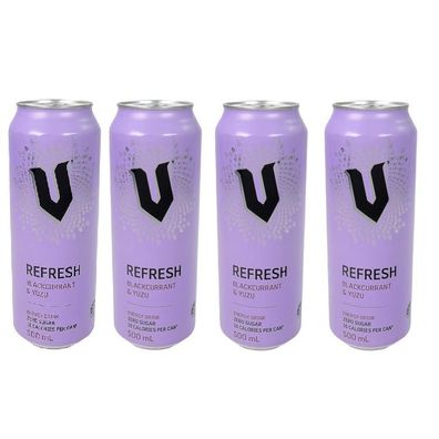 V Refresh Blackcurrant & Yuzu Energy Drink Fourpack - Australian Import 4x500 ml
