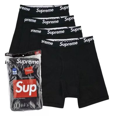 Supreme Herren Boxershorts 4er Pack Unterwäsche Baumwolle Elastisch Komfort
