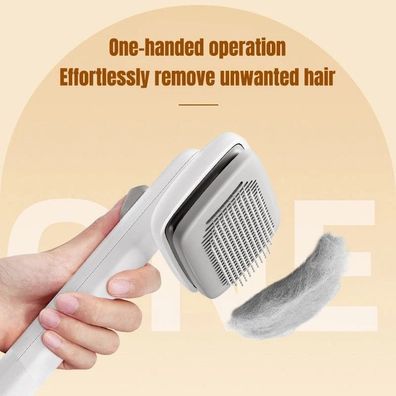 PiddiPet IonBrush Tierhaarbürste Bürste sanft & selbstreinigend für Hund & Katze