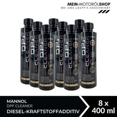Mannol DPF Cleaner Diesel-Kraftstoffadditiv 8x400 ML