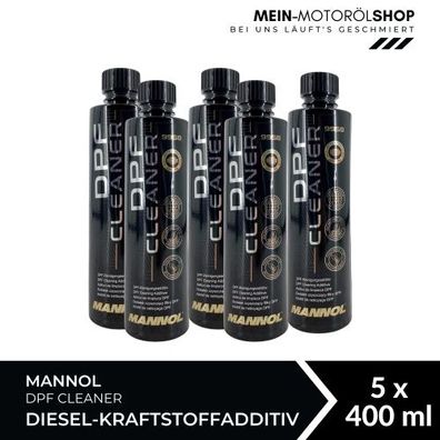 Mannol DPF Cleaner Diesel-Kraftstoffadditiv 5x400 ML