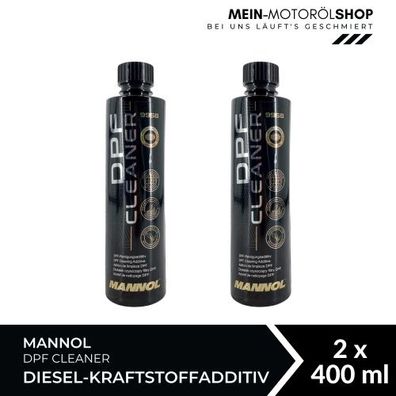 Mannol DPF Cleaner Diesel-Kraftstoffadditiv 2x400 ML