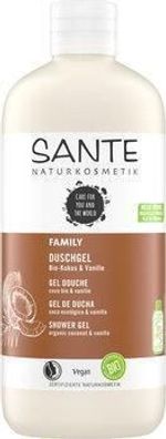 Sante 6x SANTE FAMILY Duschgel Bio-Kokos & Vanille 500ml 500ml