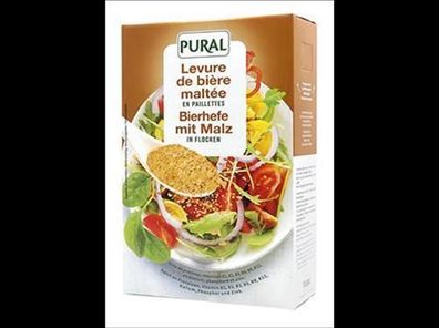 Pural 3x Bierhefeflocken mit Malz 200g