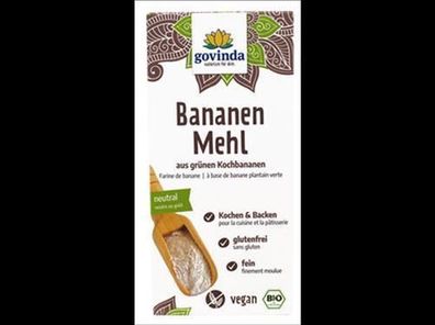 Govinda 6x Bananenmehl aus grünen Bananen 350g
