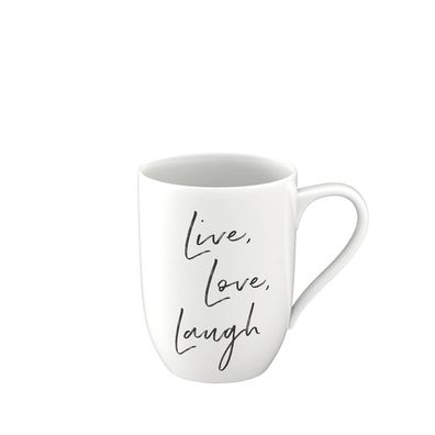 Statement Becher mit Henkel Live Love Laugh 115 x 80 x 104 mm, 290 ml | Villeroy