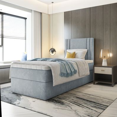 Bett Boxspringbett RALI MINI mit Bonell-Matratze, Kinderbett, LENGE 190 cm