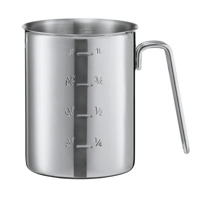 RÖSLE Messbecher 0,5L Edelstahl Gastro Messkanne Maßzahlen