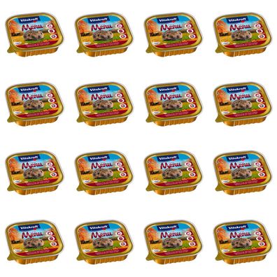 Vitakraft Igelfutter, Nassfutter für Igel - 16x 100g