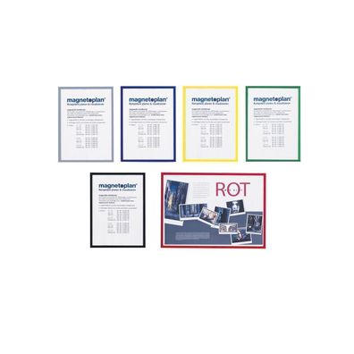 magnetoplan Magnetrahmen magnetofix, A4, grau